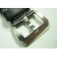 18mm polished steel buckle for pam panerai 20mm leather watch band 